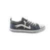 Side view of Vintage Shoes Dockers denim sneakers with lace-up closure and rubber sole
