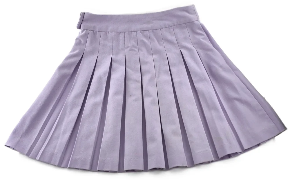 Plissierter lila Minirock von FB Sister in Größe XXS, Vorderansicht