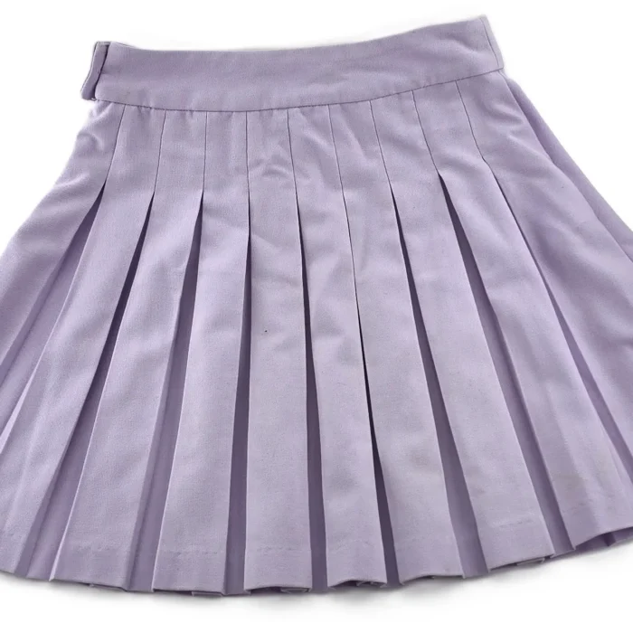 Plissierter lila Minirock von FB Sister in Größe XXS, Vorderansicht