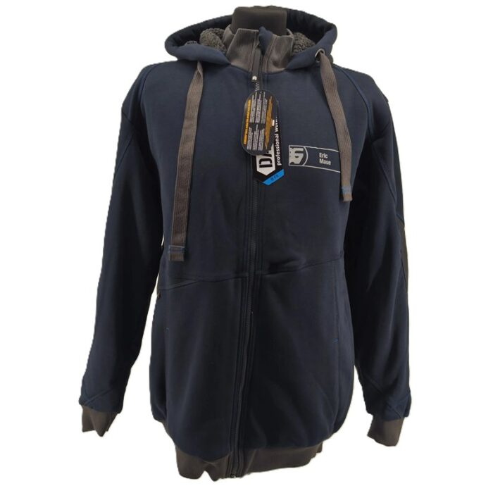 Vintage Hoodie DASSY aus Cordura®, Unisex Retro Sweatshirt in Navy