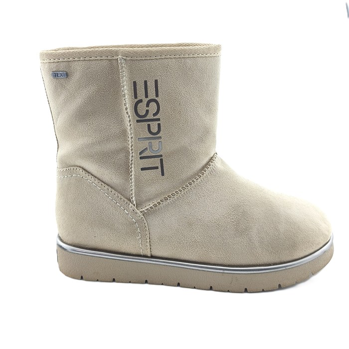 Beiger Esprit Vintage Boot mit TEX-Schutz und Wildlederoptik.