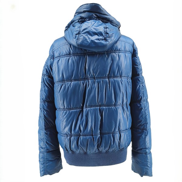 Vintage G-Star Raw Steppjacke blau Retro-90er-Stil Rückansicht