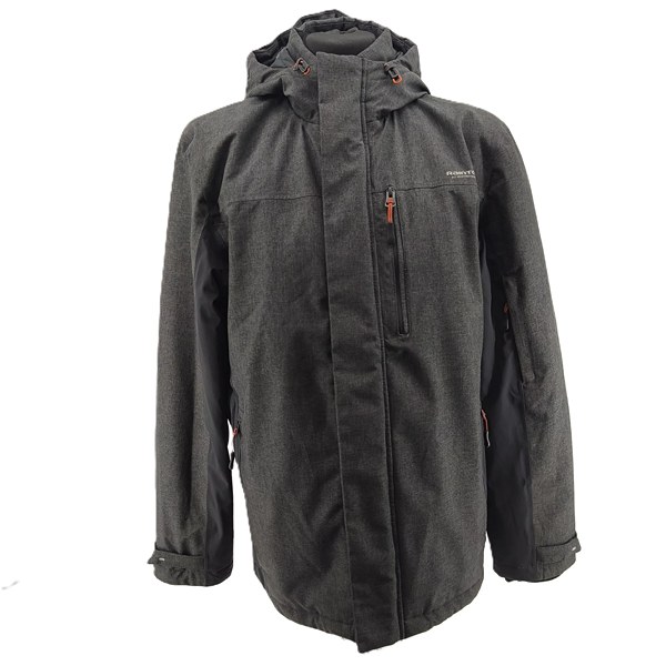 Vintage Raintex Outdoorjacke Grau Retro-90er-Stil Frontansicht