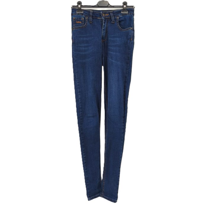 Levi’s Vintage Damenjeans in blauer Waschung, Frontansicht