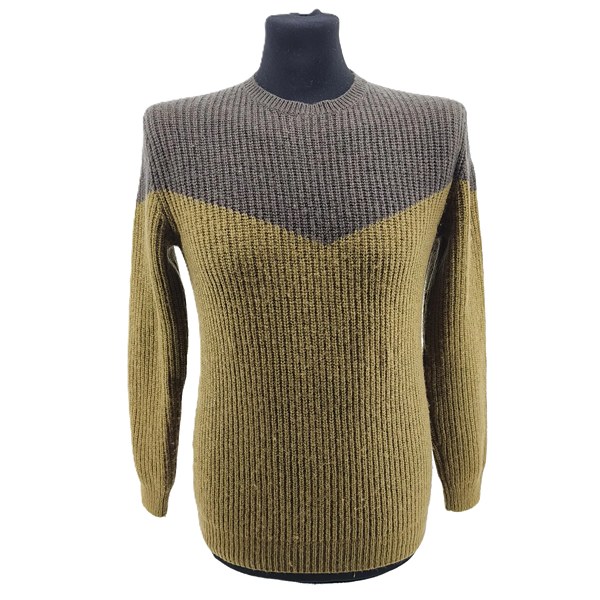 3_3_11zon_3_11zon.jpeg Vintage pullover damen Esprit braun gelb Colorblocking Retro-Stil