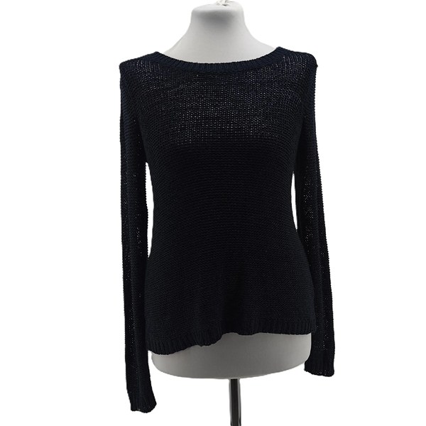 47_17_11zon_17_11zon.jpeg Vintage Pullover Damen ONLY Navyblau Retro-2000er-Stil Ajourstrick