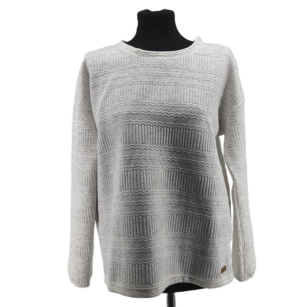 51_21_11zon_21_11zon.jpeg Vintage Pullover Damen G!na Weiß Retro-{Ära}-Stil Strukturstrick