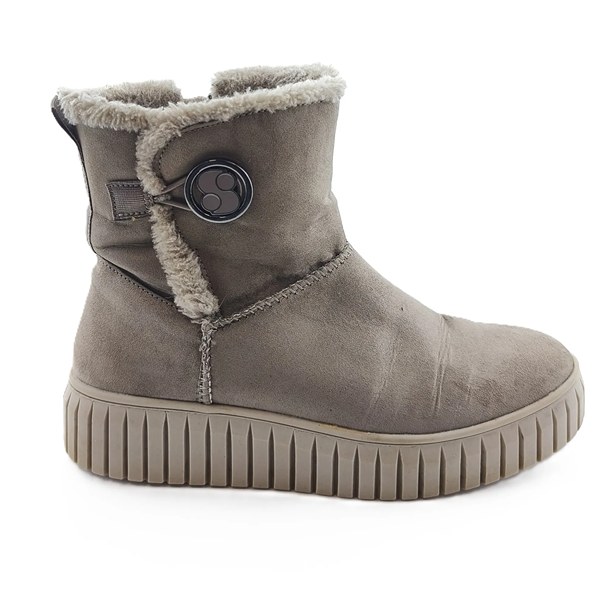 Vintage s.Oliver Boots beige Retro-Stil Seitenansicht