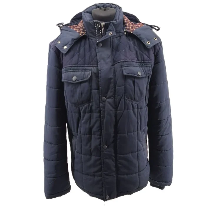 Vintage J.BOYZ Herren Winterjacke blau Steppdesign