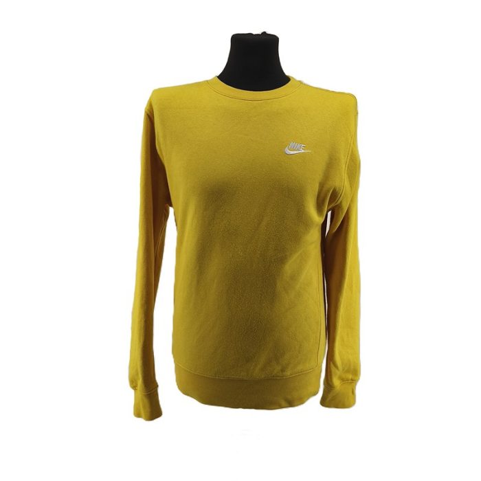 21_21_11zon.jpg Vintage Nike Sweatshirt gelb Retro-2000er-Stil Bruststickerei