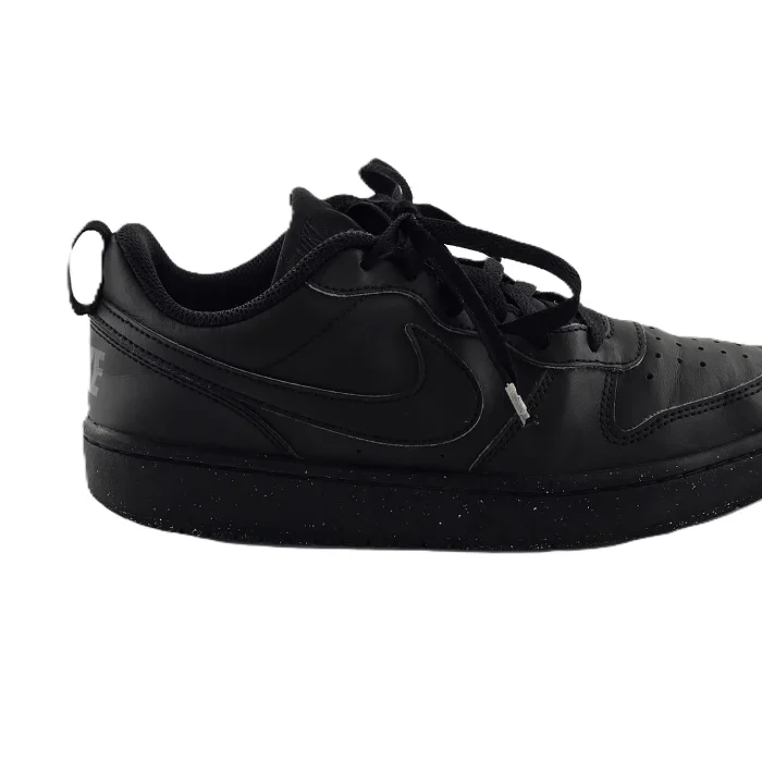 25.webp Vintage Nike Damen Sportschuhe schwarz Retro-2010er-Stil Court-Low Swoosh Seite