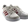 Vintage Adidas VL Court 2.0 Sneaker weiß Retro-2000er-Stil Wildleder-Zehenkappe