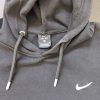 Vintage Nike Kapuzenpullover schwarz Retro-2010er-Stil Dri-FIT-Etikett Detail