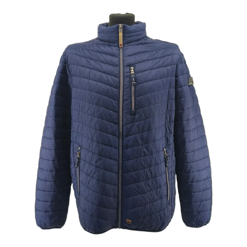 Vintage Redpoint Übergangsjacke Herren Marineblau Retro-Outdoor-Stil Steppoptik