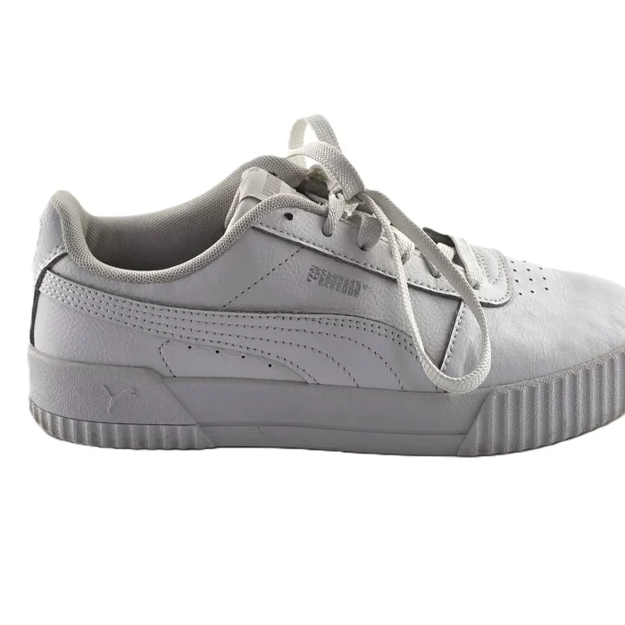 19-1.webp Vintage Puma Damen Sneakers weiß Retro-Tennis-Stil strukturierte Sohle