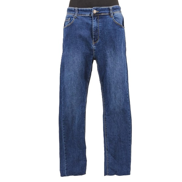 Vintage B.S Herrenjeans Blau Retro-90er-Stil Straight-Leg-Schnitt