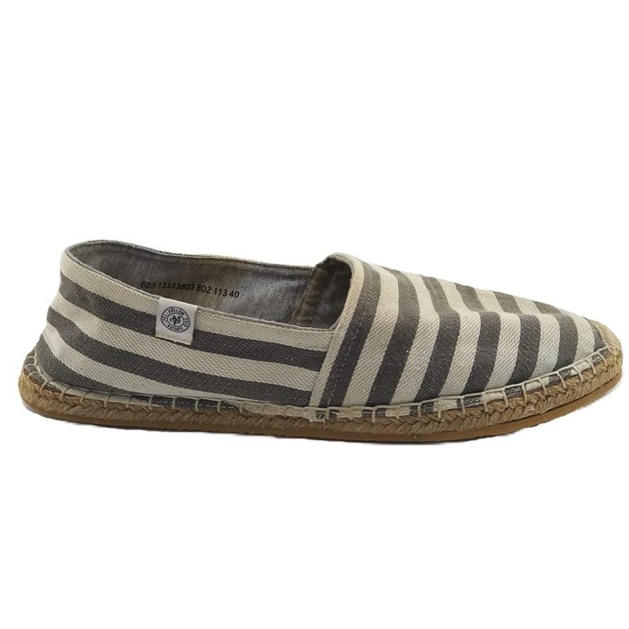 Vintage Damen Espadrilles Multicolor Retro-Stil gestreifte Canvas Schuhe